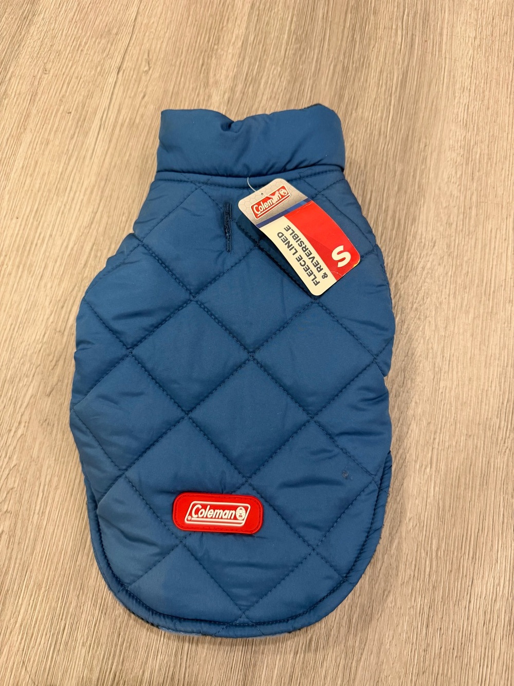 Coleman Reversible Fleece-Lined Dog Vest – Brand New with Tags (Size S, Blue)